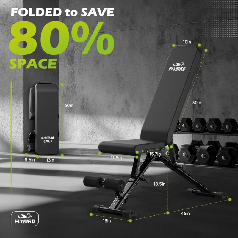 Achieve Your Fitness Goals with the Flybird Adjustable Weight Bench - Image 5